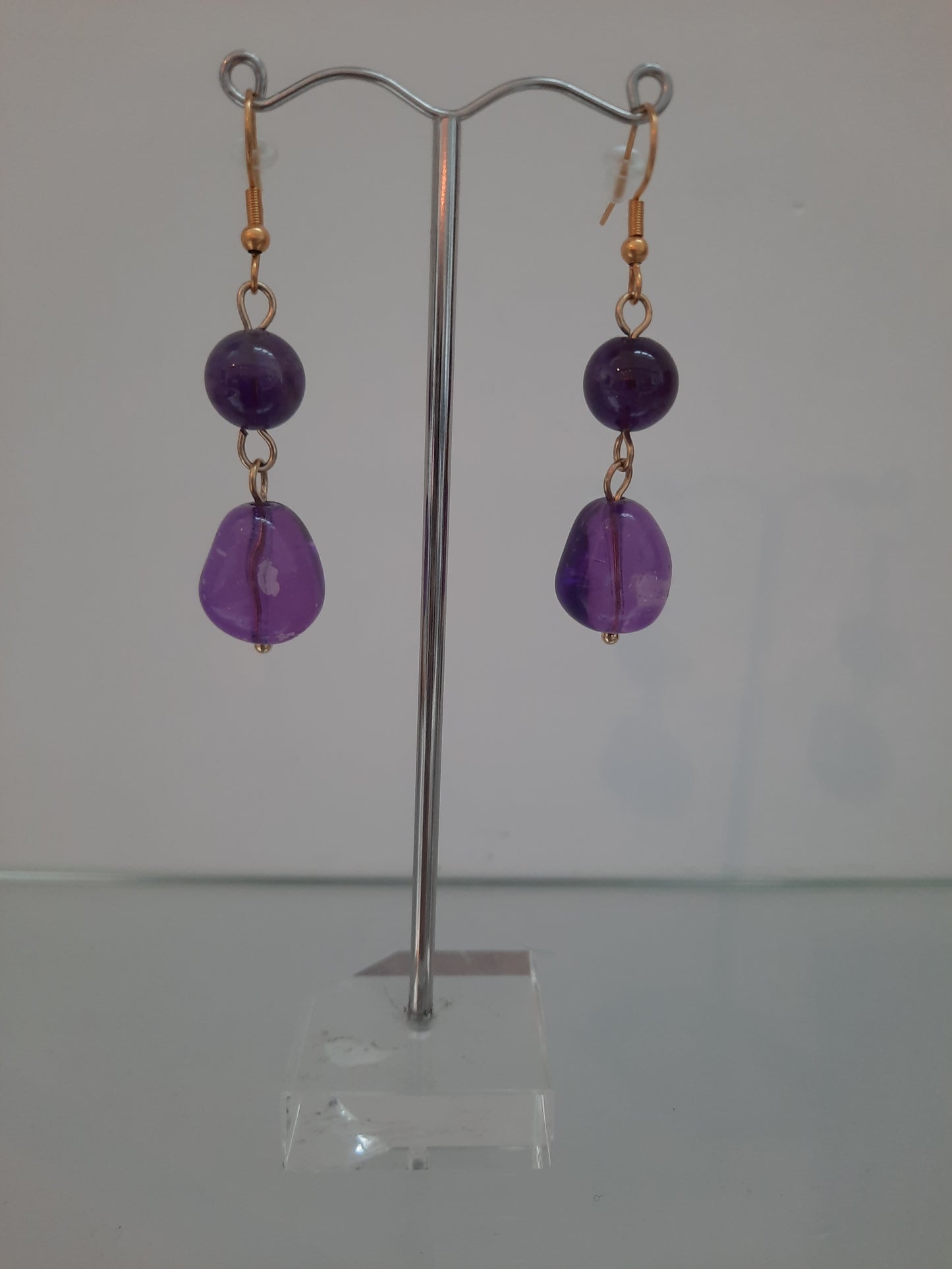 Boucles d'oreilles améthyste